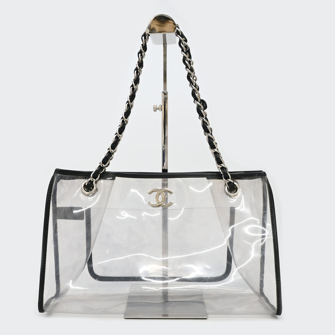 CHANEL Coco Mark Vinyl Chain Shoulder Bag P43495V