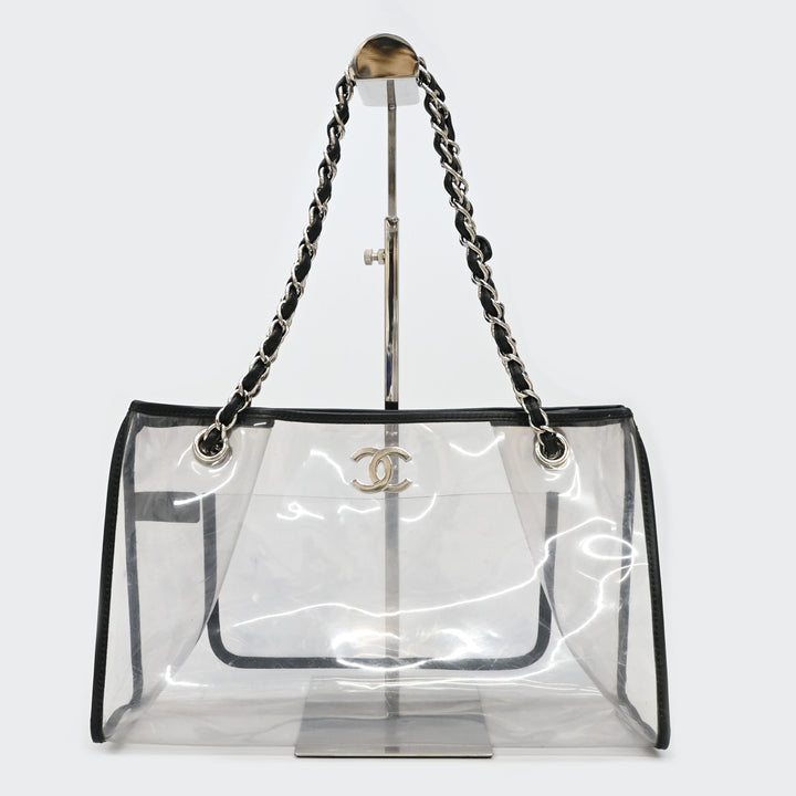 CHANEL Coco Mark Vinyl Chain Shoulder Bag P43495V