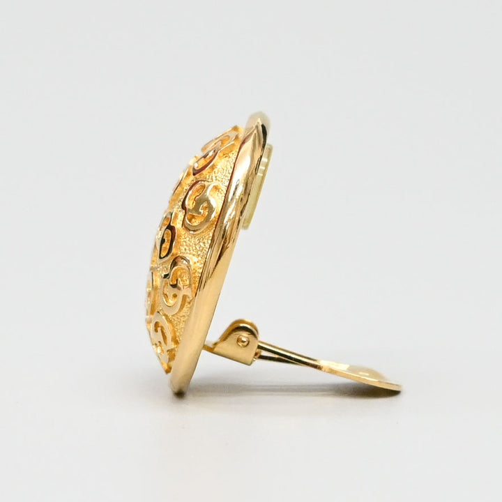 ラウンド CD イヤリング