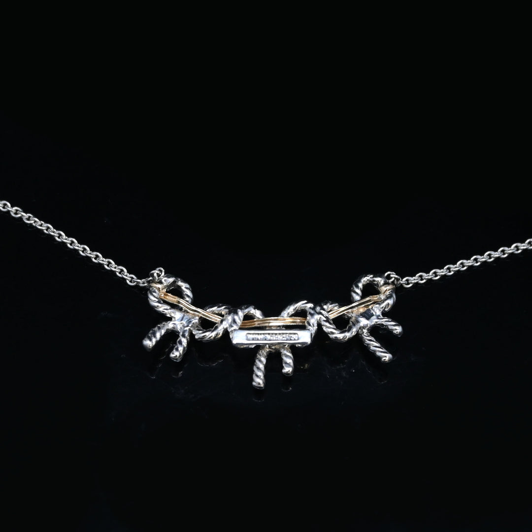 トリプルリボンネックレス