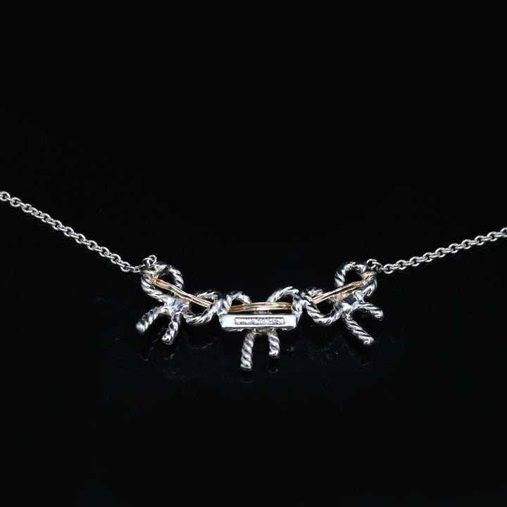 トリプルリボンネックレス