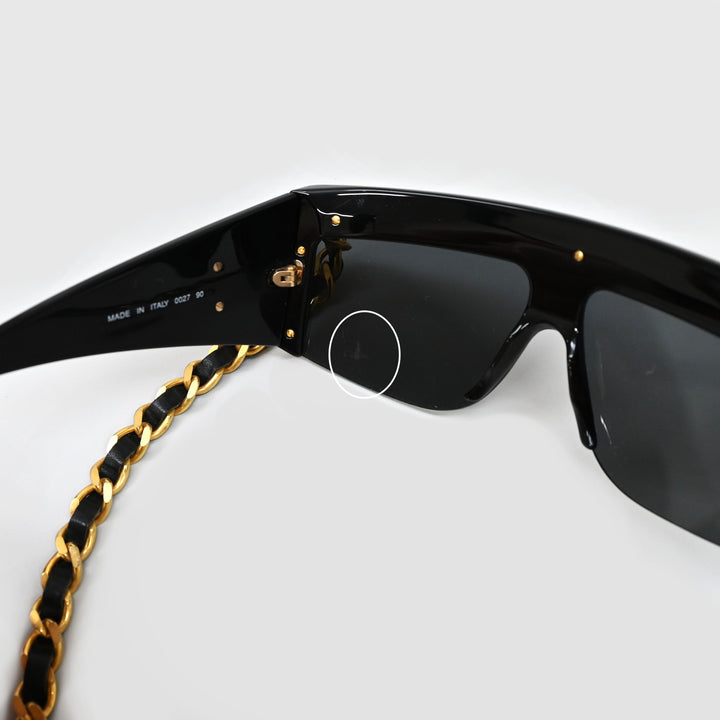 CHANEL Coco Mark Chain Sunglasses P34777V