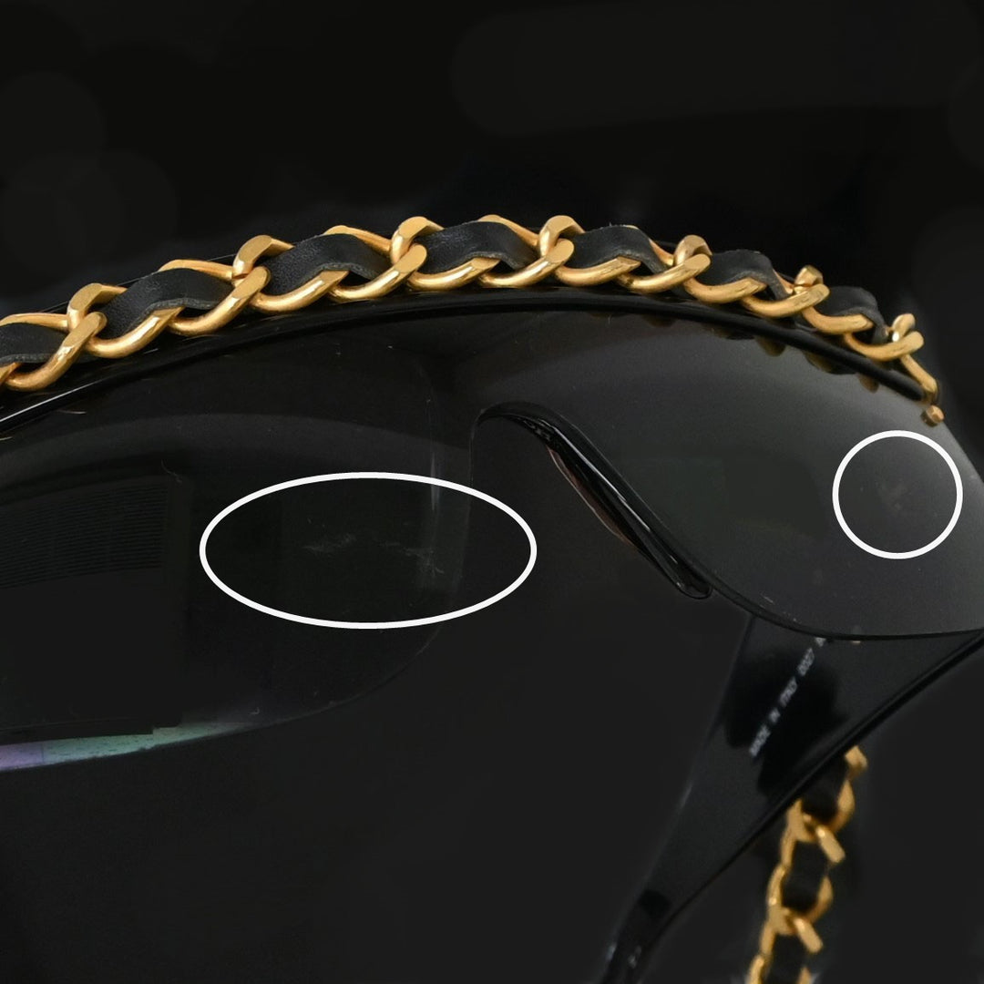 CHANEL Coco Mark Chain Sunglasses P34777V