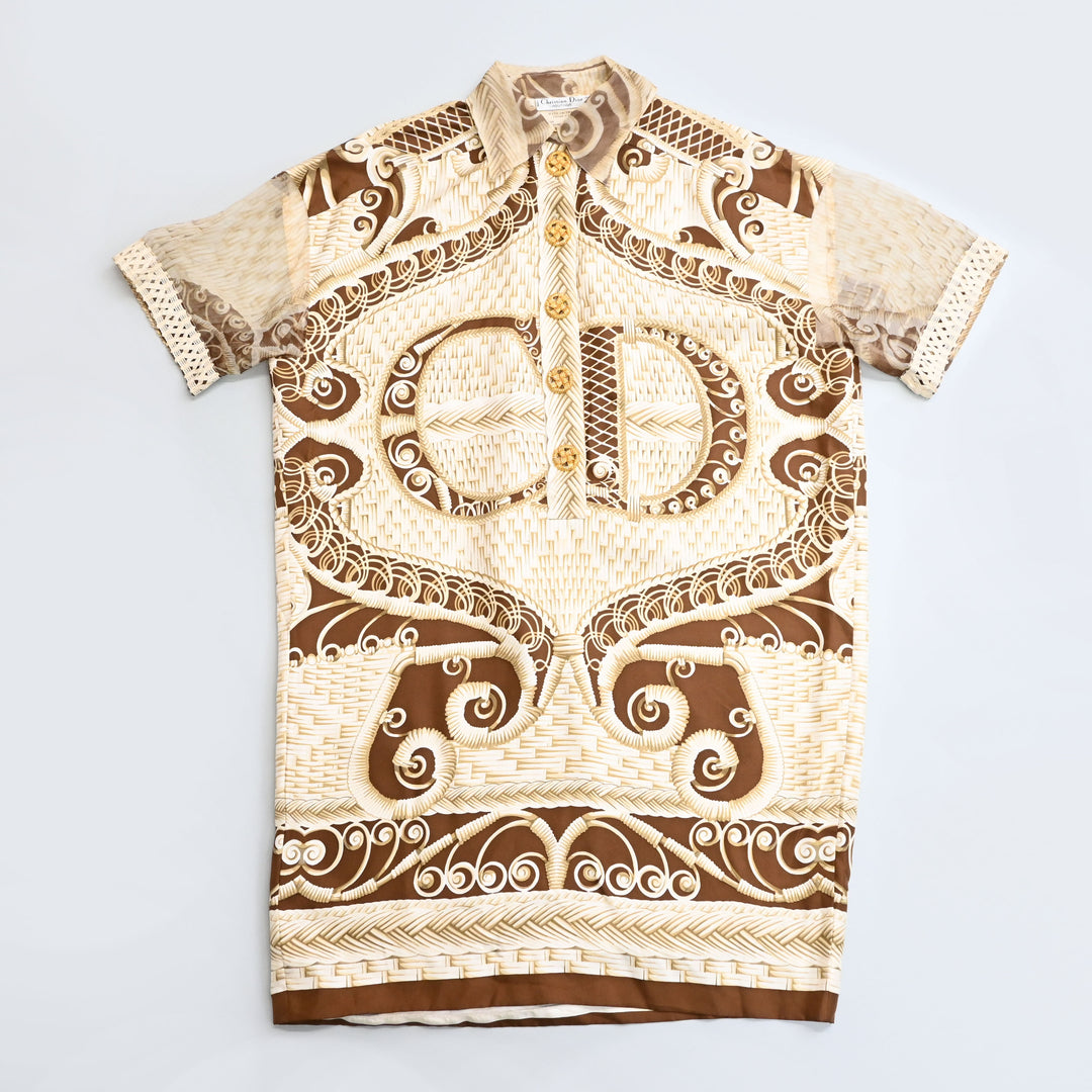 シルク シャツ ワンピース