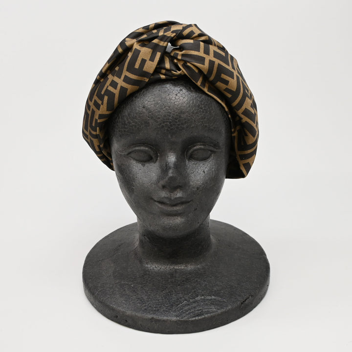 Fendi Fendi Zukka图案ban毛发带P43628V