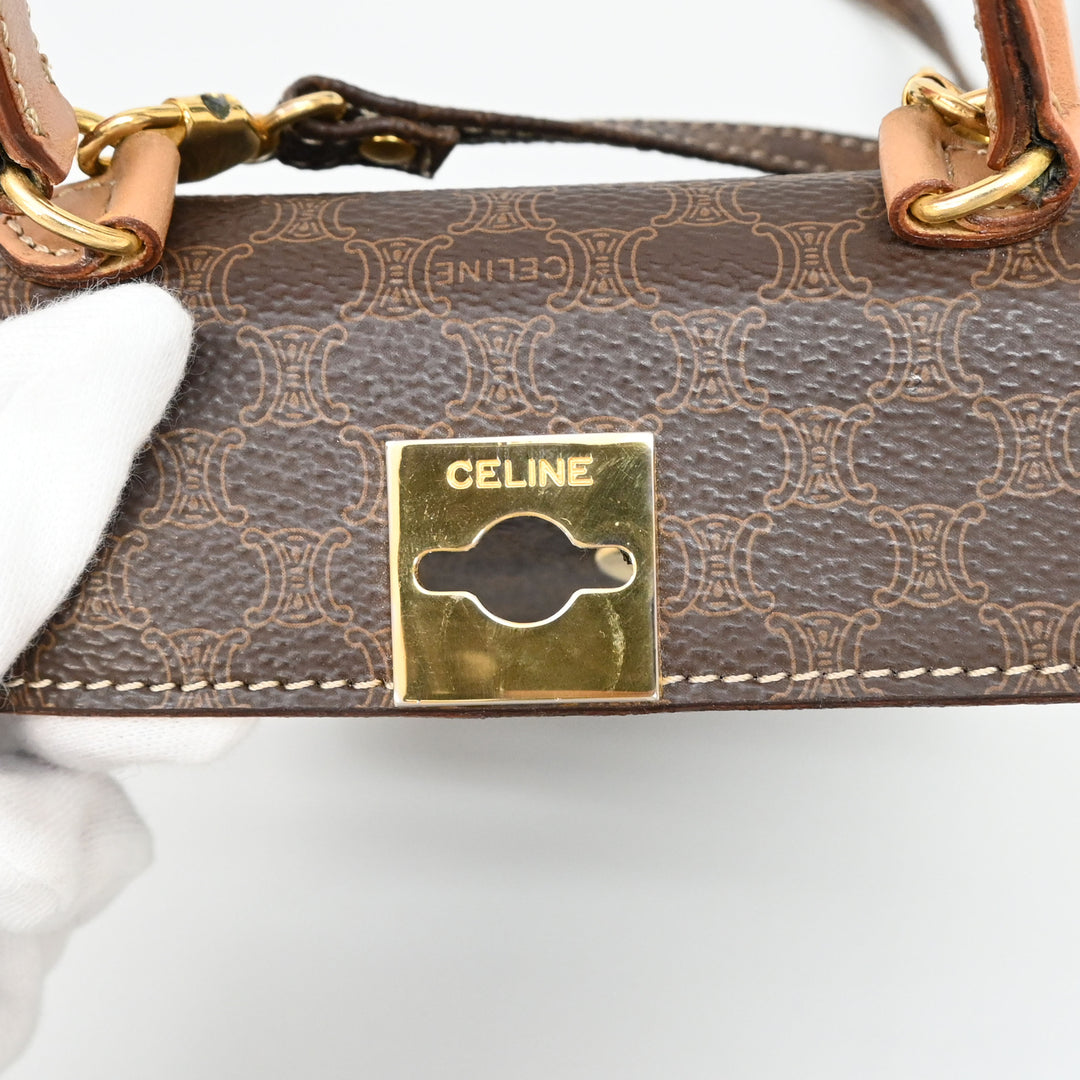 Celine Gancini Hardware Macadam图案迷你肩带P45193V