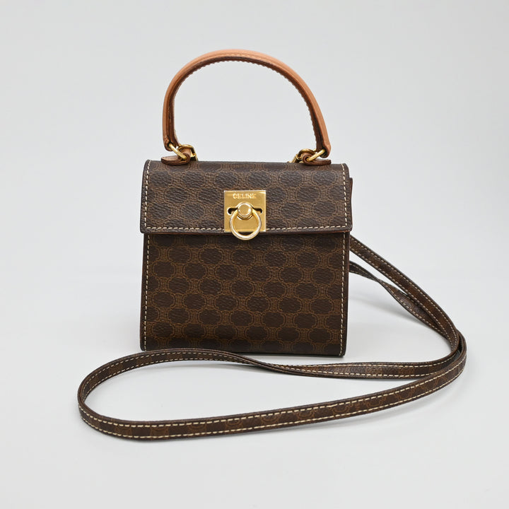 Celine Gancini Hardware Macadam图案迷你肩带P45193V