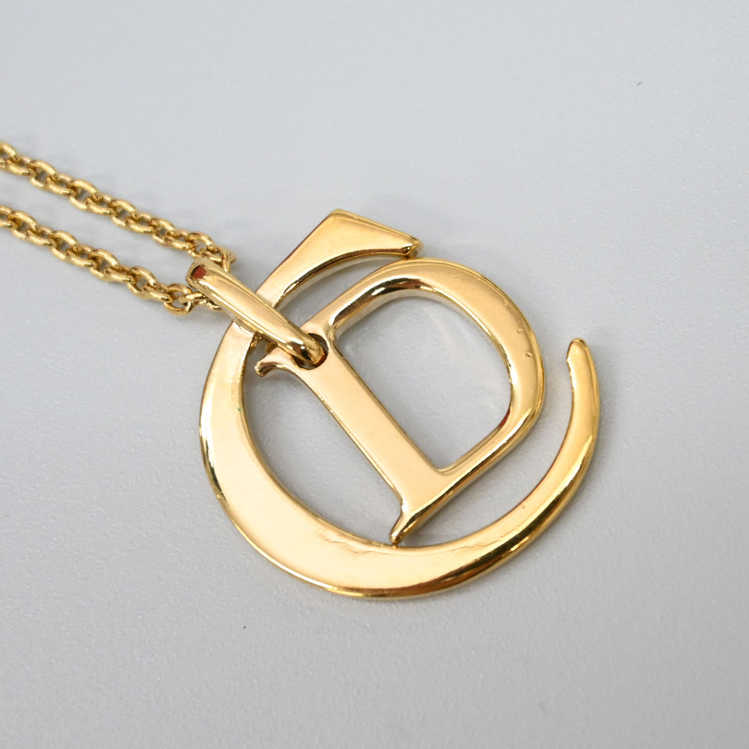 基督教基督教Dior CD徽标长项链P43546V