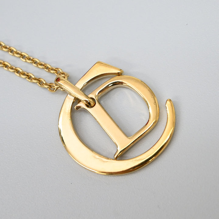 基督教基督教Dior CD徽标长项链P43546V