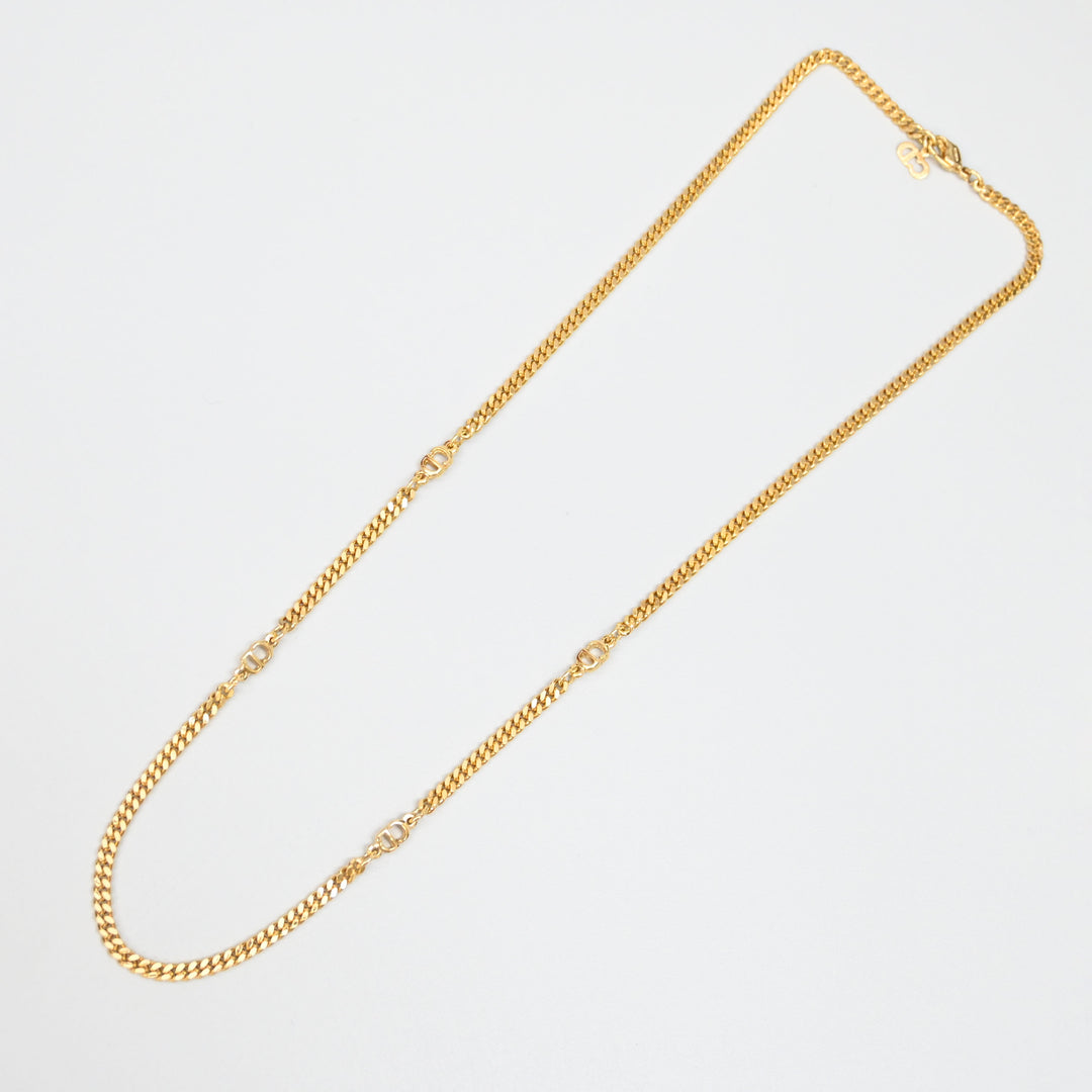 Christiandior Christian Dior Kihei Chain CD 로그 로그 Long Necklace P43647V