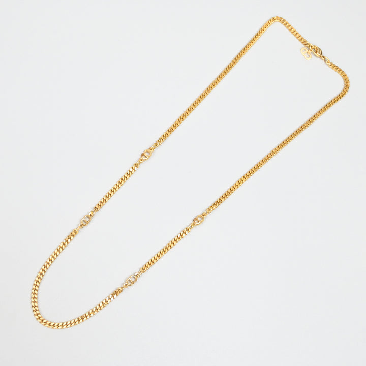 Christiandior Christian Dior Kihei Chain CD 로그 로그 Long Necklace P43647V