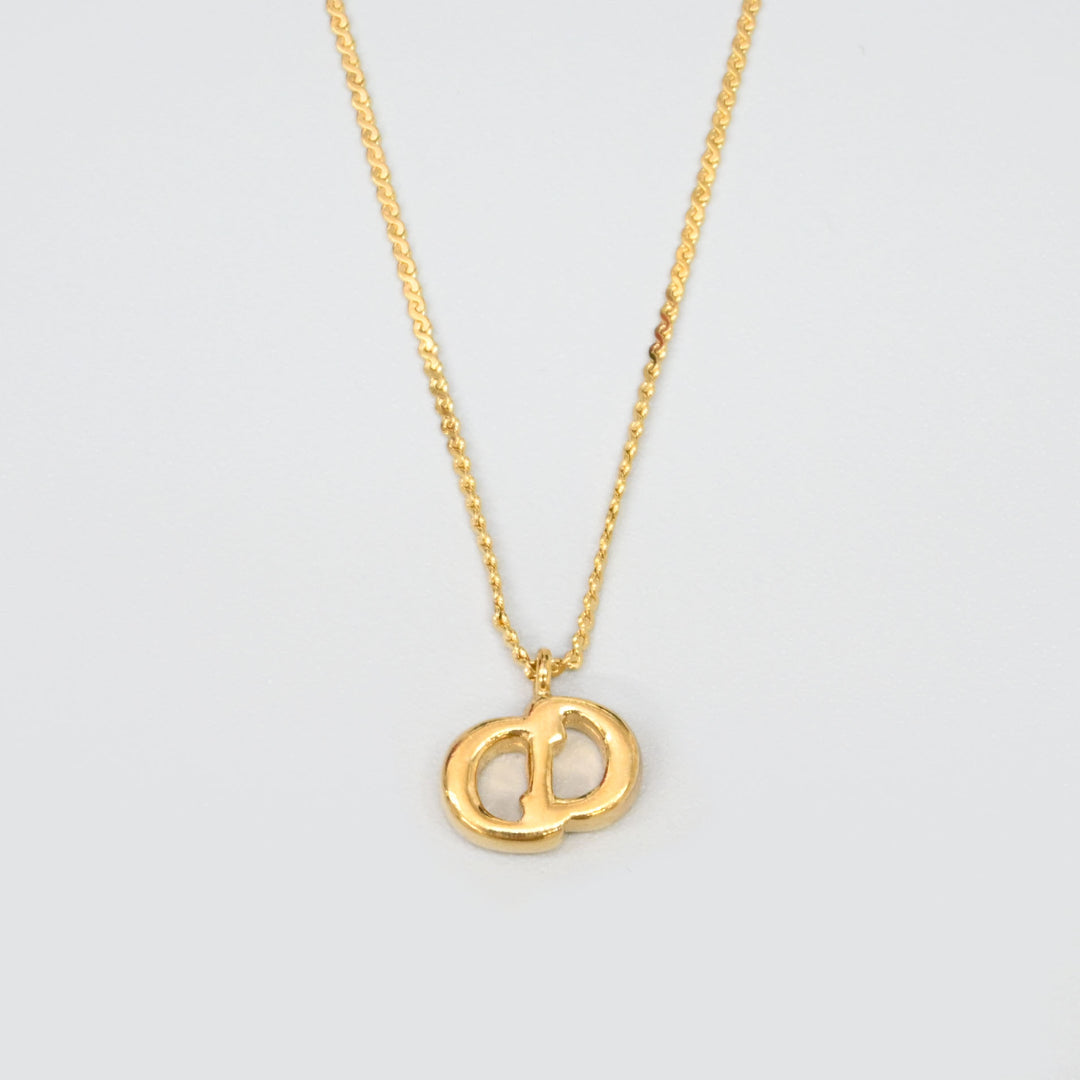 基督教基督教Dior Rhinestone CD徽标项链P43646V