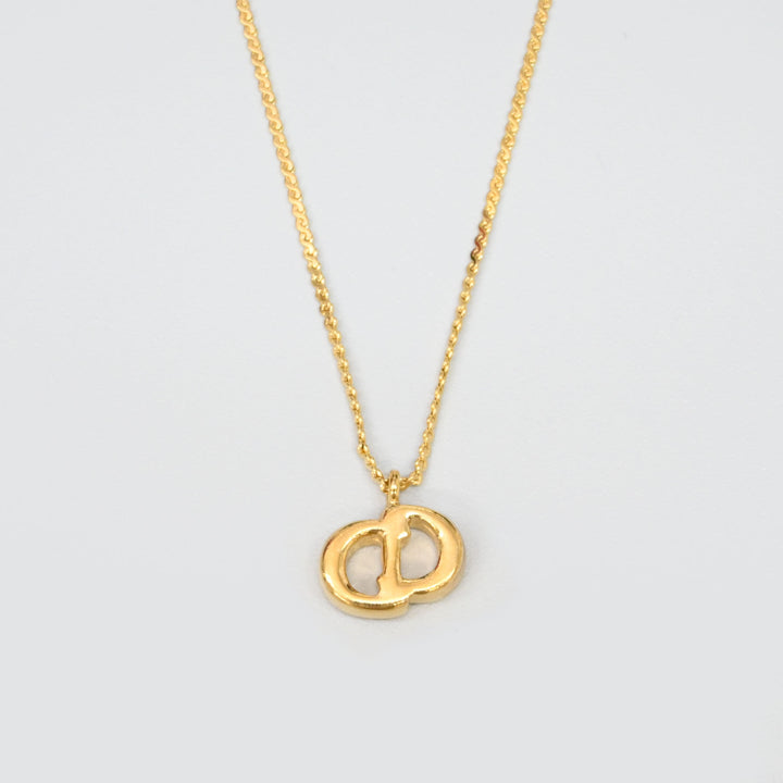 基督教基督教Dior Rhinestone CD徽标项链P43646V