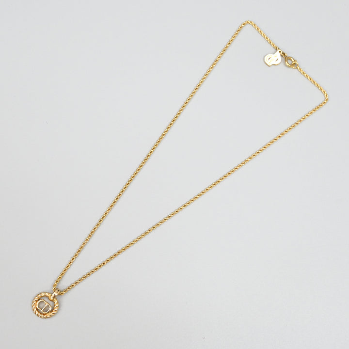 基督教基督教Dior绳索CD徽标项链P43649V