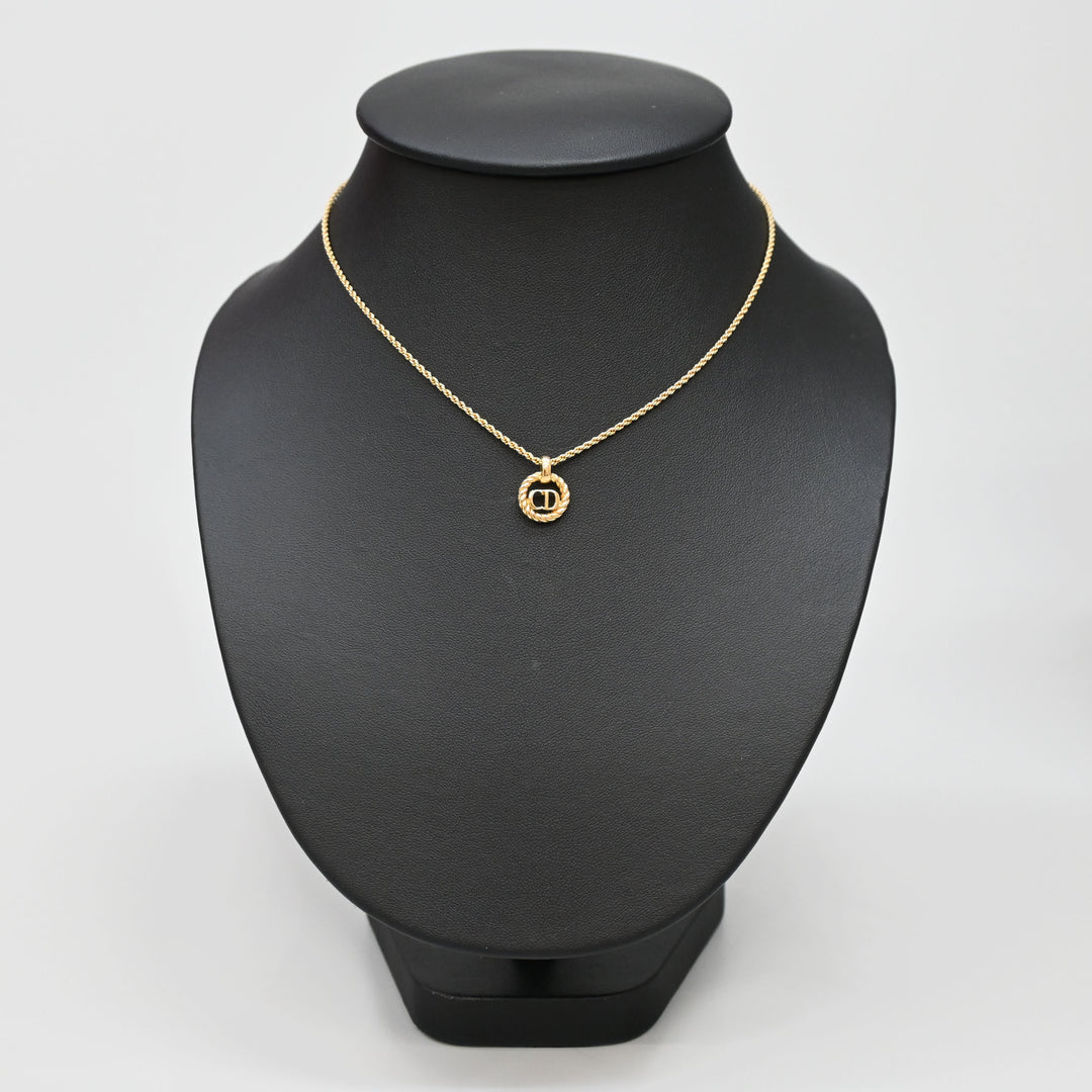 基督教基督教Dior绳索CD徽标项链P43649V