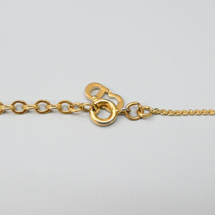 基督教基督教Dior Rhinestone CD徽标项链P43688V