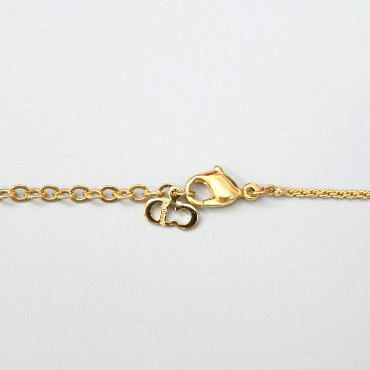 基督教基督教Dior CD徽标曲折项链P43690V