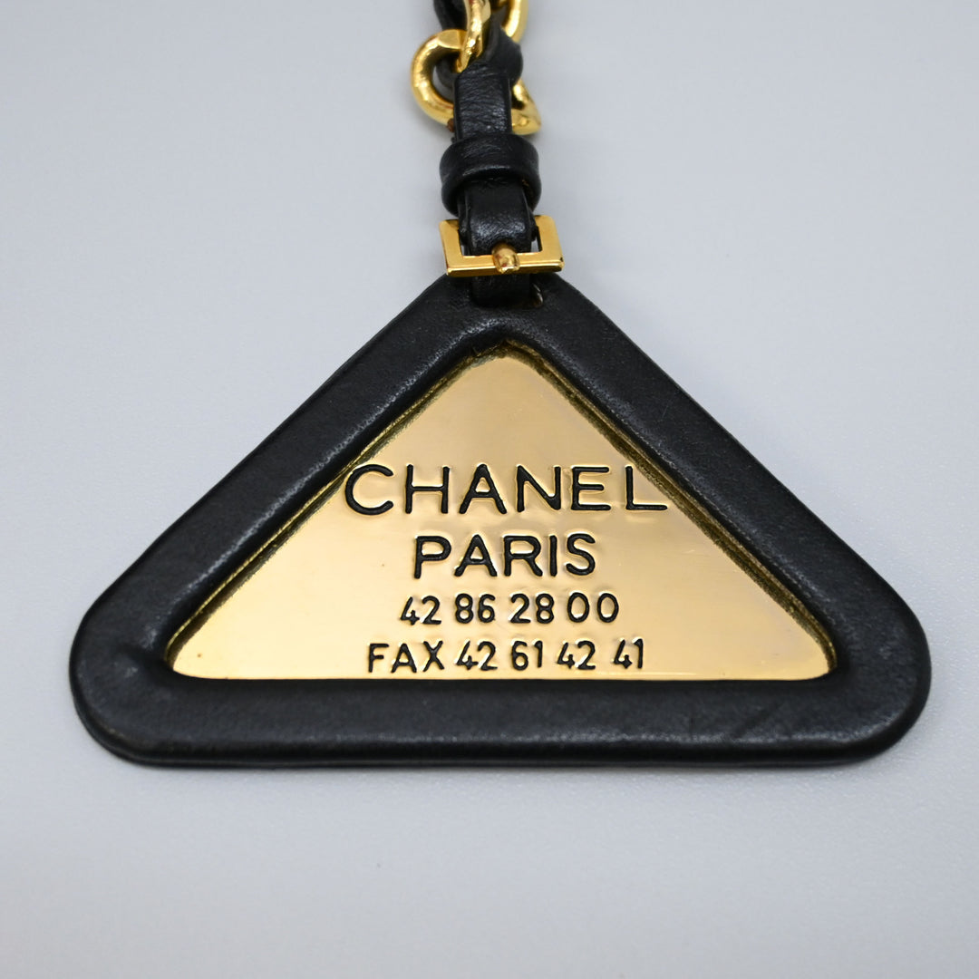 CHANEL Chanel Triangle Key Holder Charm P43851V