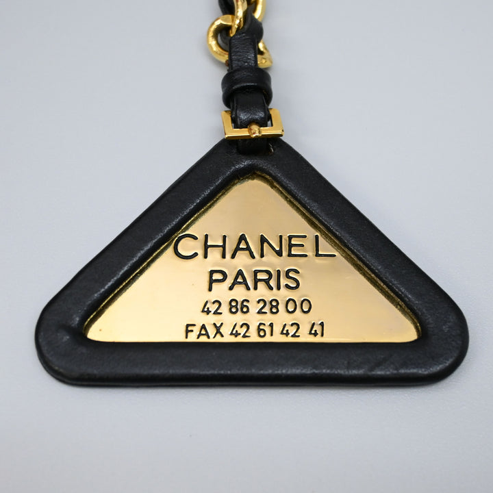 CHANEL Chanel Triangle Key Holder Charm P43851V