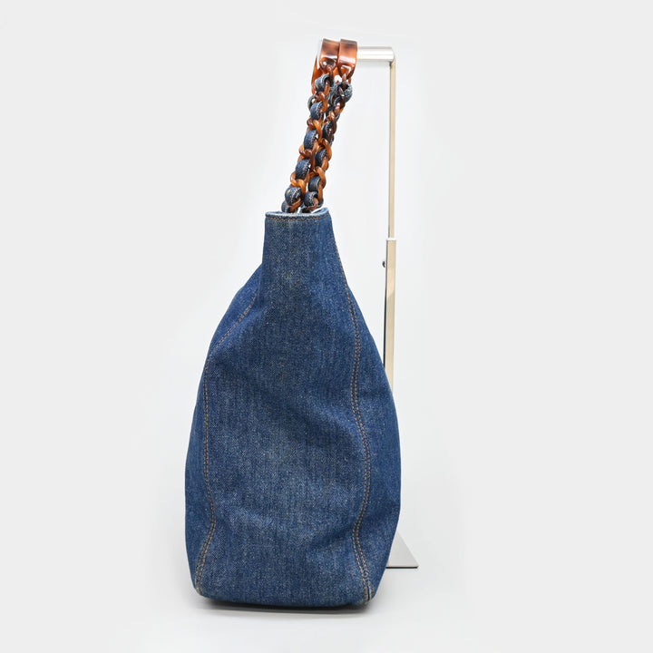 CHANEL Chanel Coco Mark Denim Tote Bag P43499V