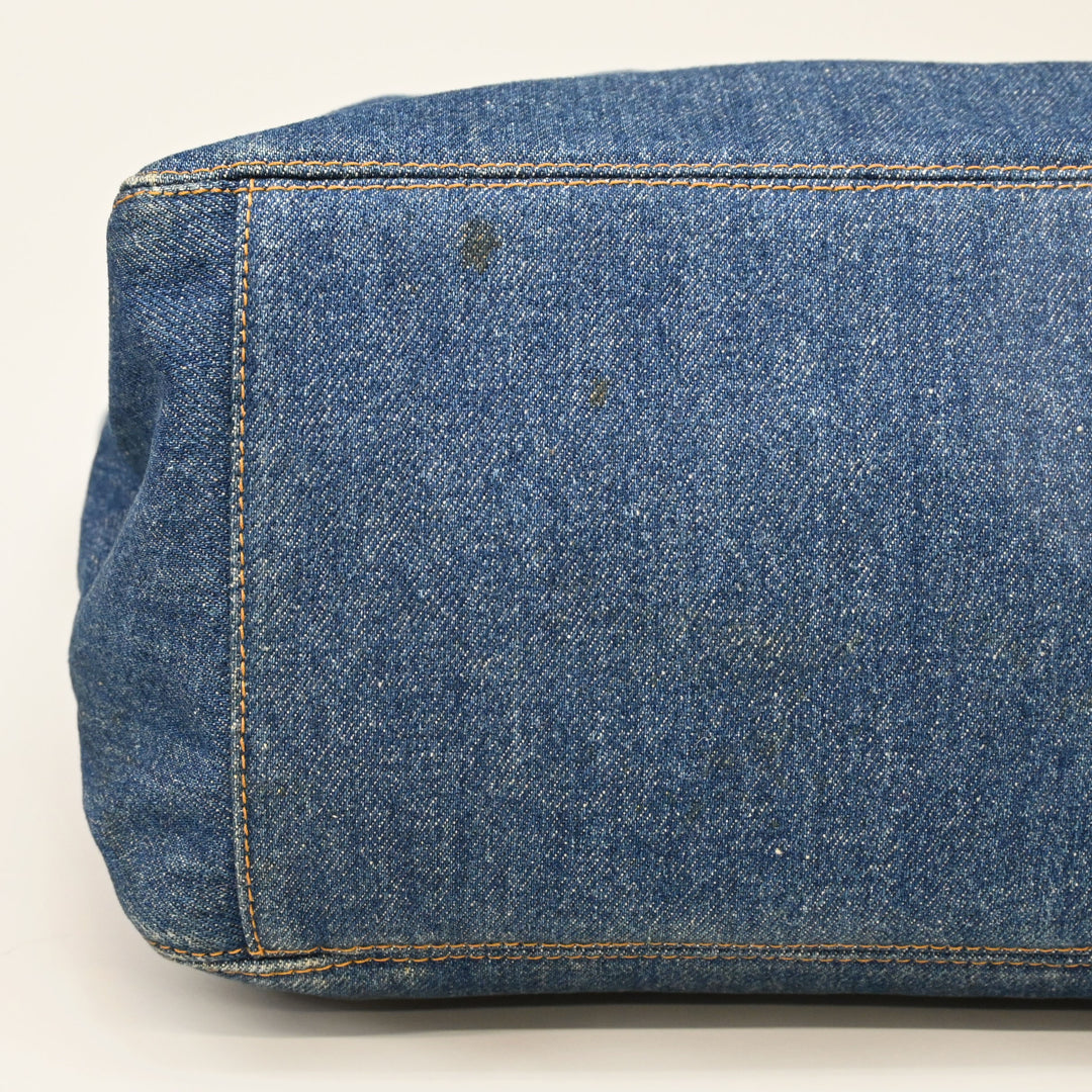 CHANEL Chanel Coco Mark Denim Tote Bag P43499V