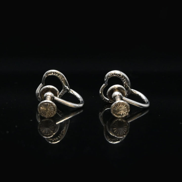 オープンハート イヤリング