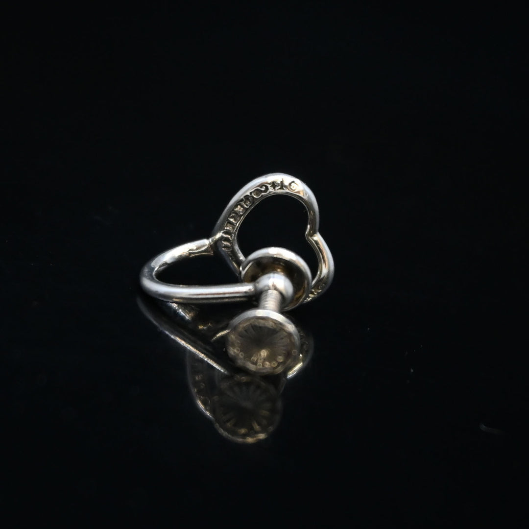 オープンハート イヤリング