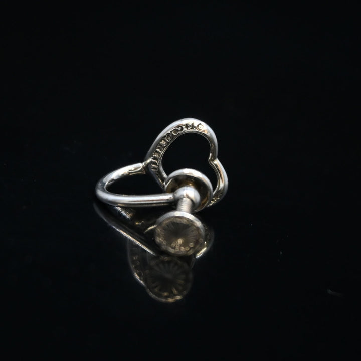 オープンハート イヤリング