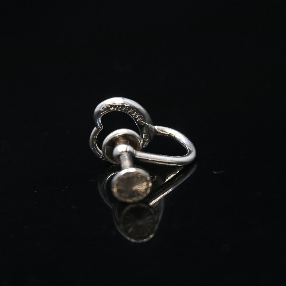 オープンハート イヤリング