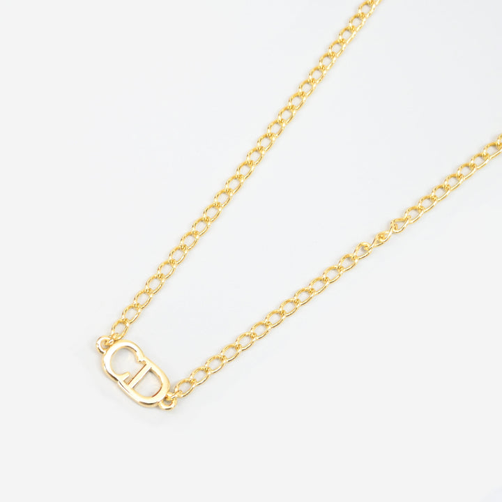 ChristianDior 基督 迪奥 CD徽标项链 P43965V