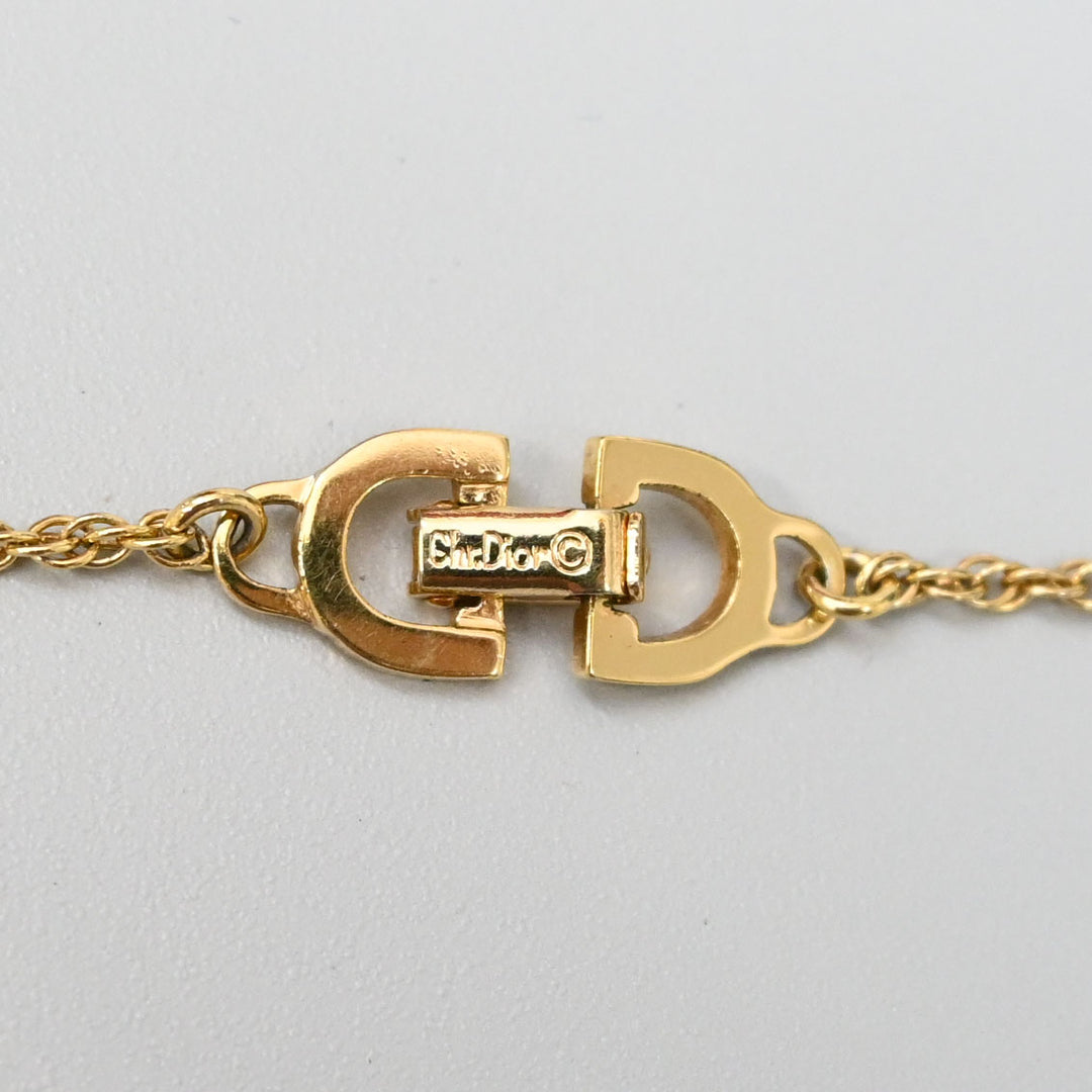 Christian Dior 나사 체인 CD 로고 목걸이 P43966V