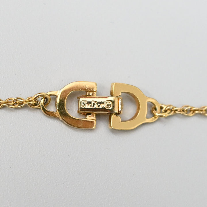 Christian Dior 나사 체인 CD 로고 목걸이 P43966V