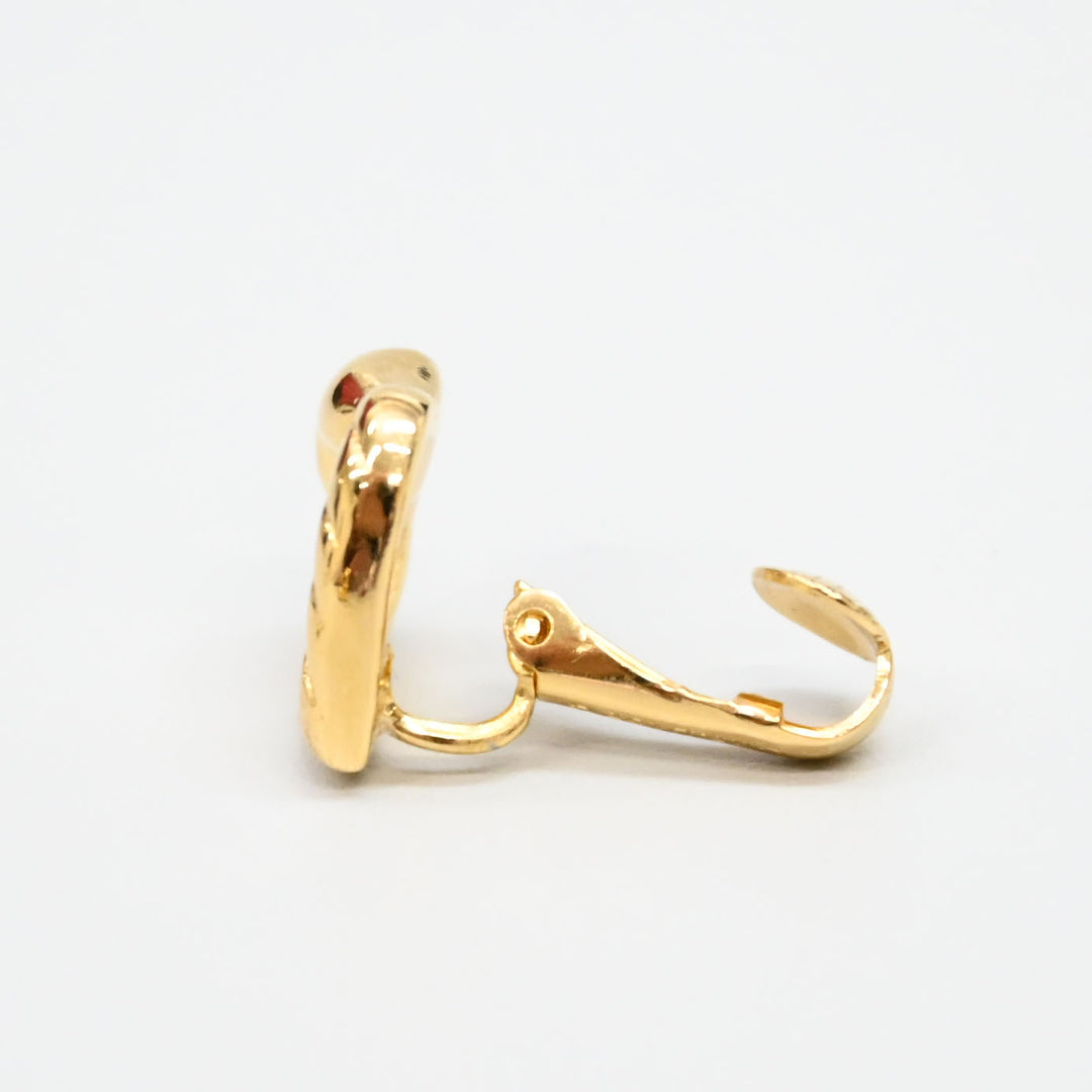 基督 迪奥 CD徽标心  耳环 P43973V