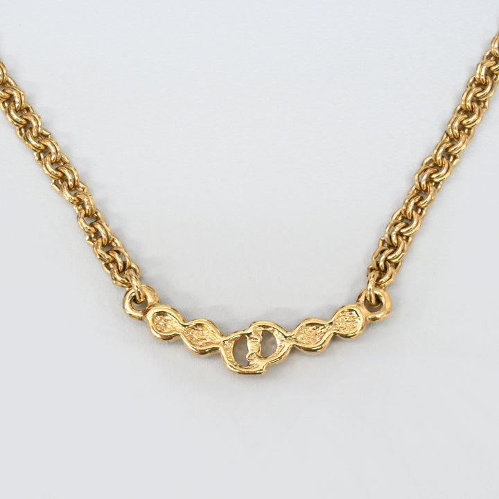 基督教基督教Dior CD徽标Linestone项链P44032V