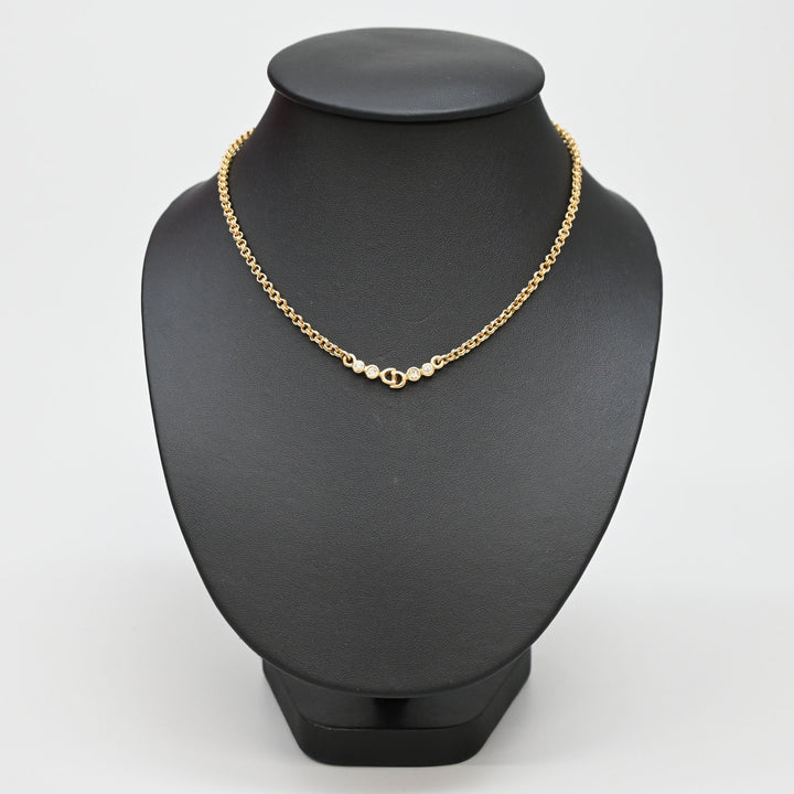 基督教基督教Dior CD徽标Linestone项链P44032V