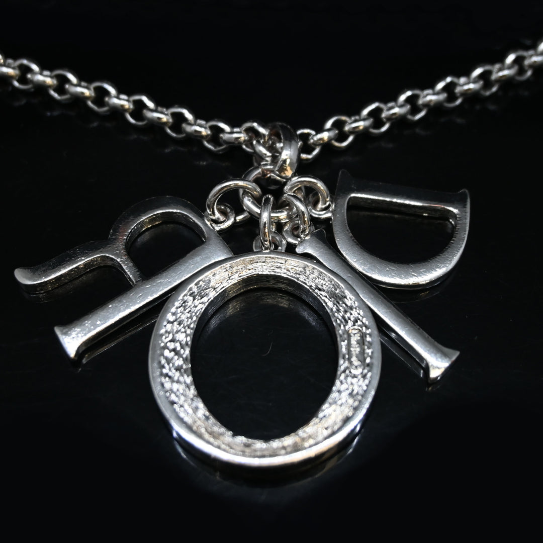 ChristianDior 基督 迪奥 徽标线石头长项链 P44031V