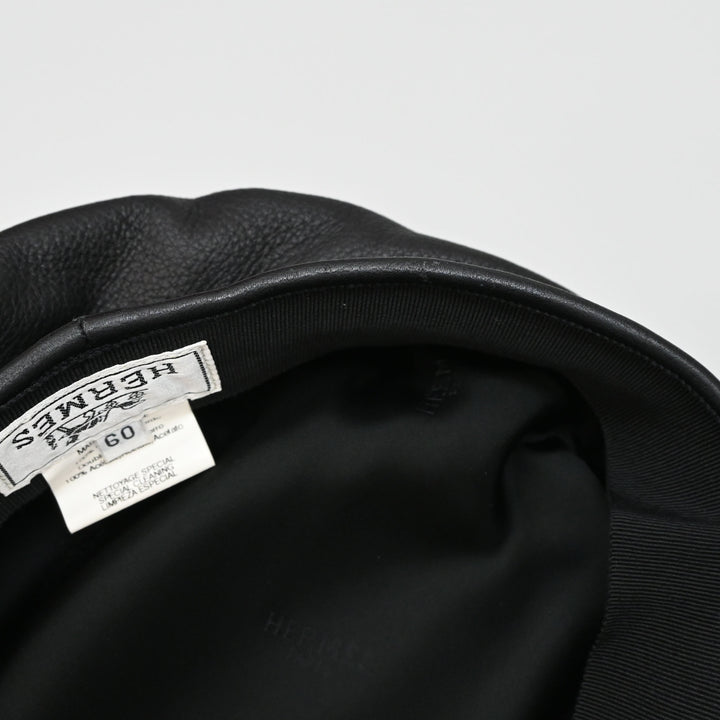 HERMES  爱马仕 鹿皮 棺材帽子男士 P44055V