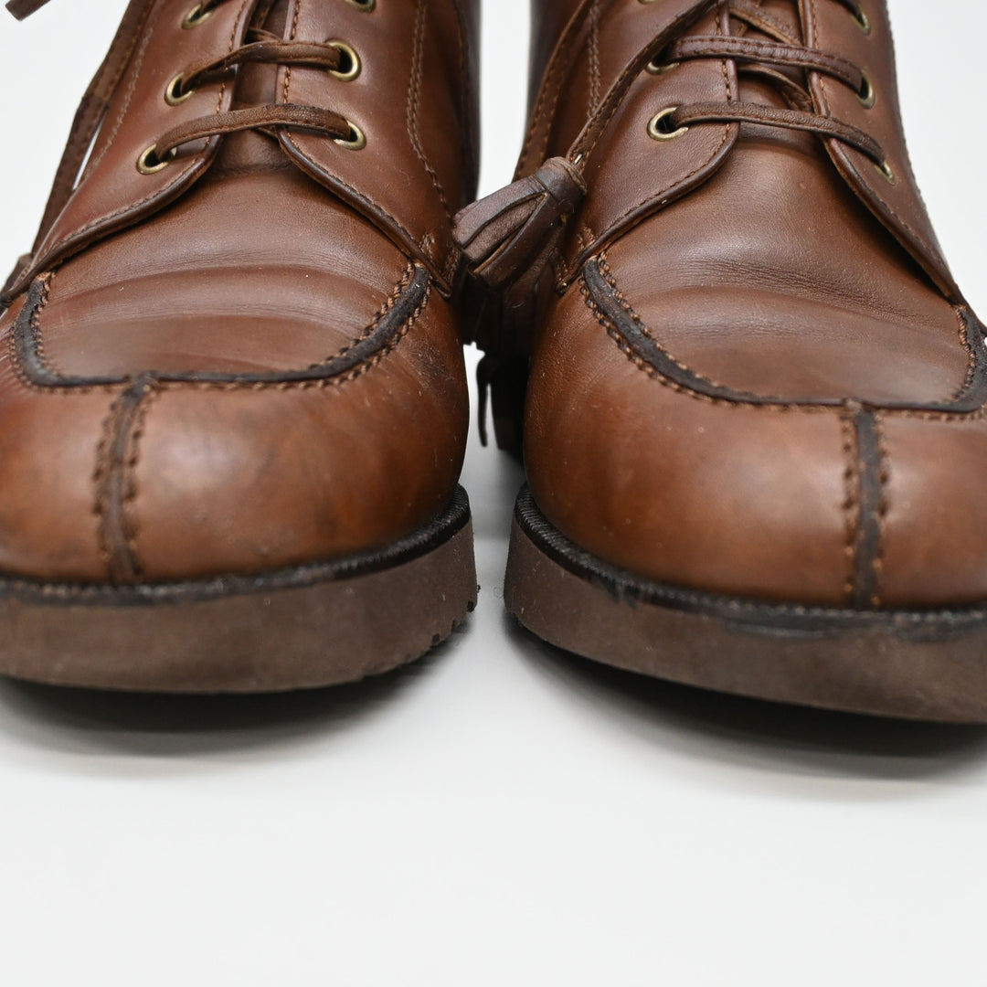 CHANEL lace up short boots P44077V