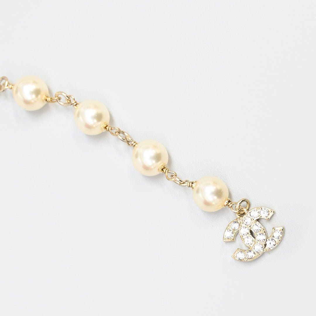 CHANEL Coco Mark Pearl Belt P44097V