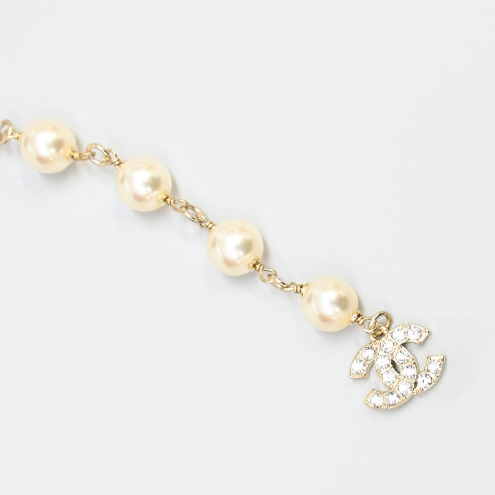 CHANEL Coco Mark Pearl Belt P44097V