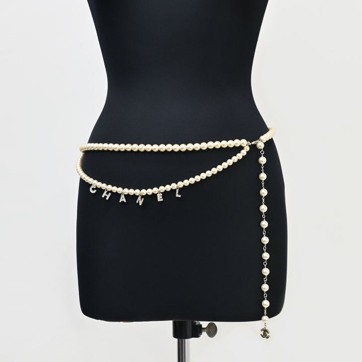 CHANEL Coco Mark Pearl Belt P44097V