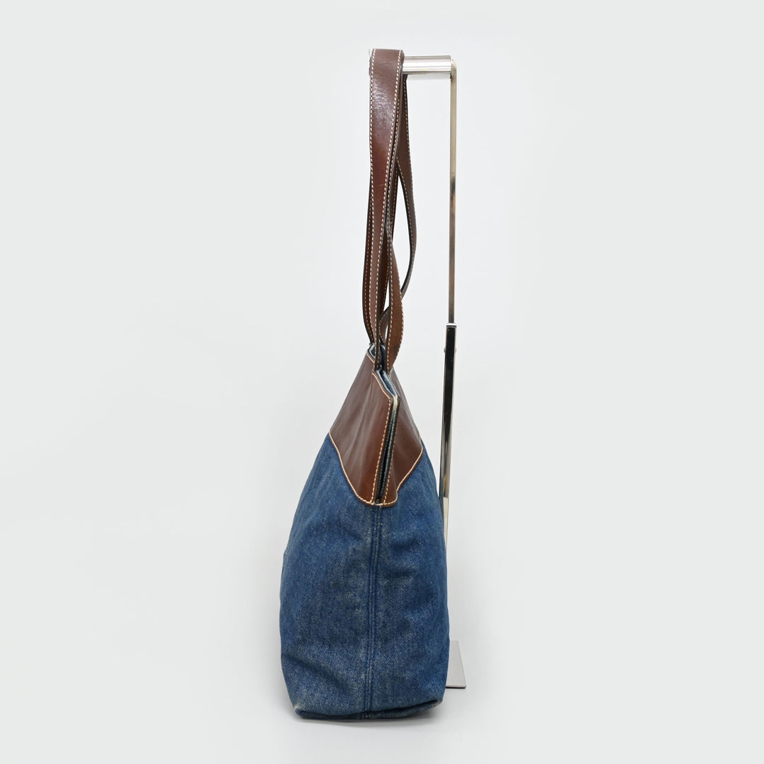 샤넬 코코 마크 데님 토트 백 P45033V