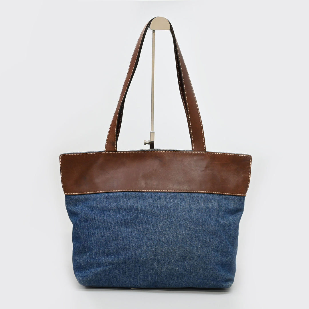 샤넬 코코 마크 데님 토트 백 P45033V