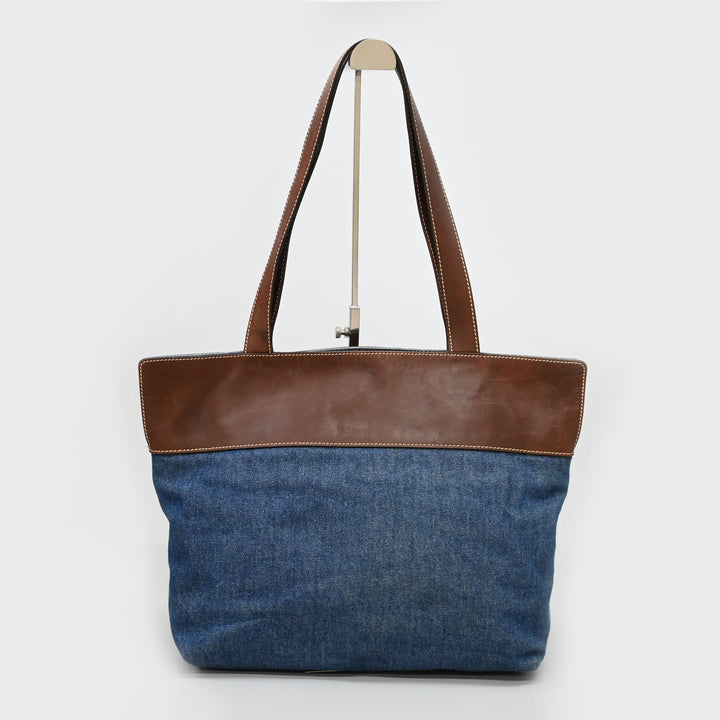 샤넬 코코 마크 데님 토트 백 P45033V