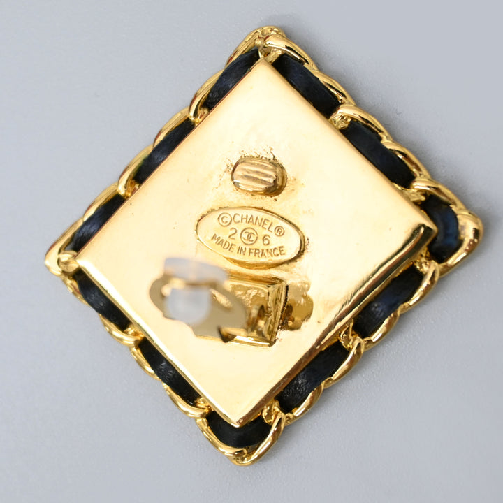 CHANEL 샤넬 코코 마크 스퀘어 체인 이어링 P44004V