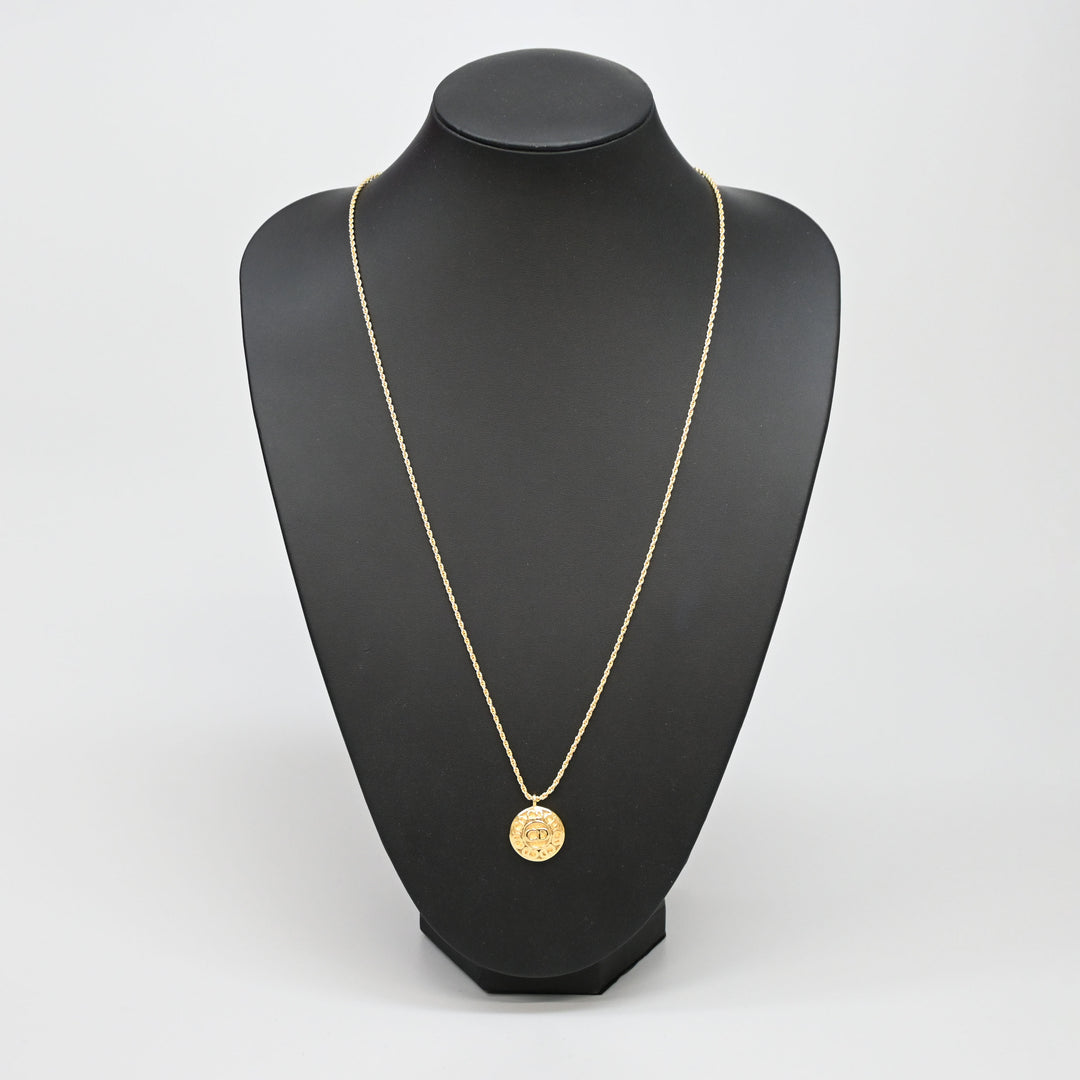 Christian Dior 크리스찬 디올 CD 로고 긴 목걸이 P44322V