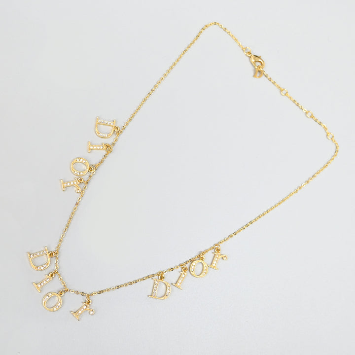 Dior 迪奥 徽标线石 项链 P44323V