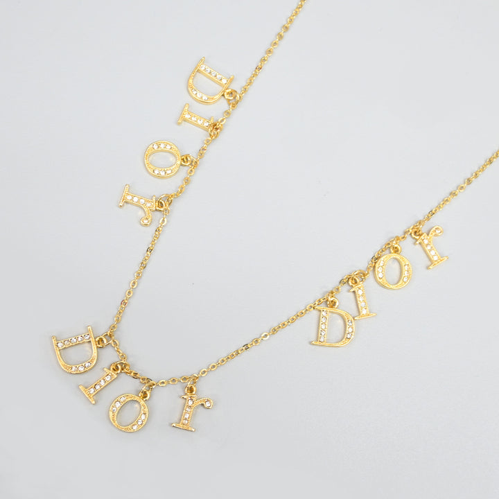 Dior 迪奥 徽标线石 项链 P44323V