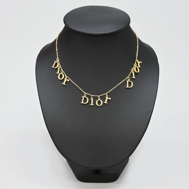 Dior 迪奥 徽标线石 项链 P44323V