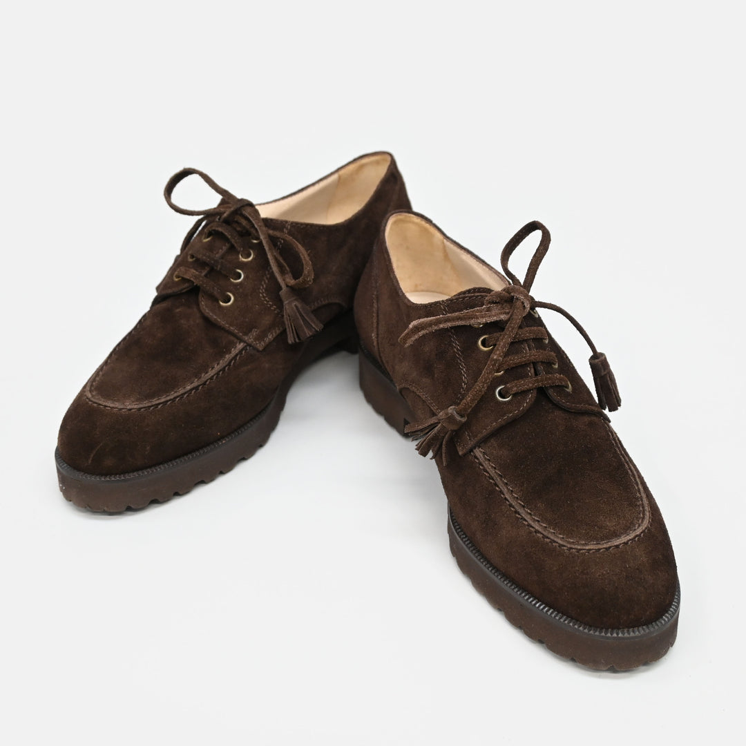 CHANEL 샤넬 스웨이드 코코 마크 U 칩 슈즈 P44325V